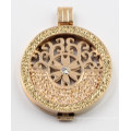 Hot Selling Fashion 316L Stainless Steel Locket Pendant Jewelry with Pave Stones